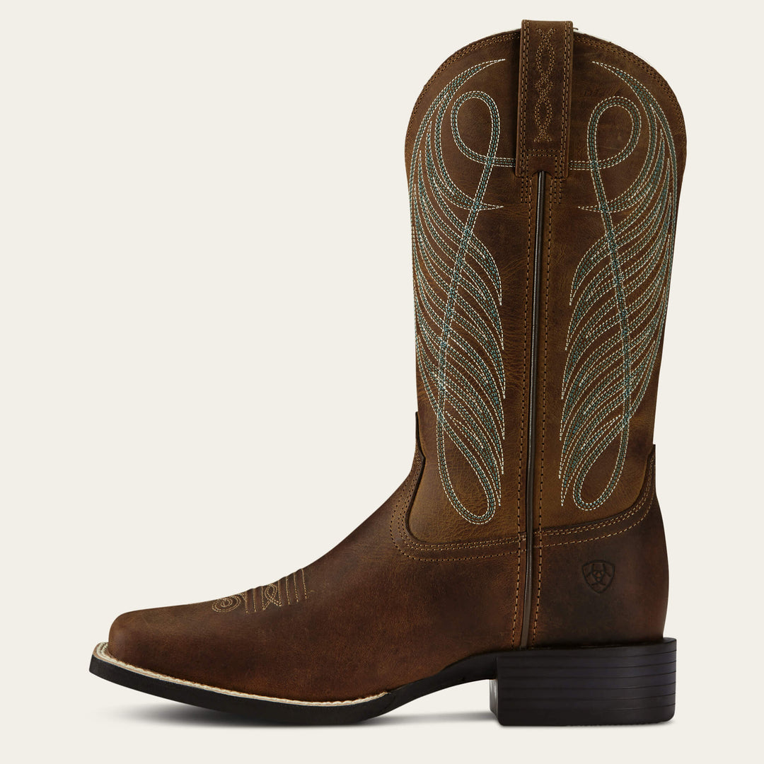 Ariat Women's Round Up Wide Square Toe Western Boot