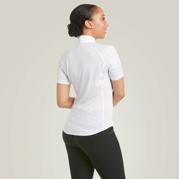 Ariat Women's Showstopper 3.0 Short Sleeve Show Shirt White