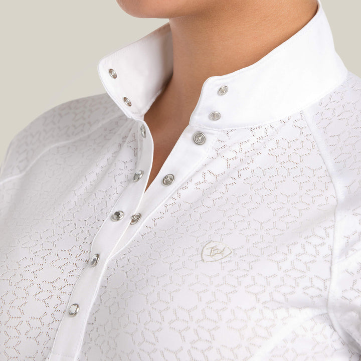 Ariat Women's Showstopper 3.0 Short Sleeve Show Shirt White