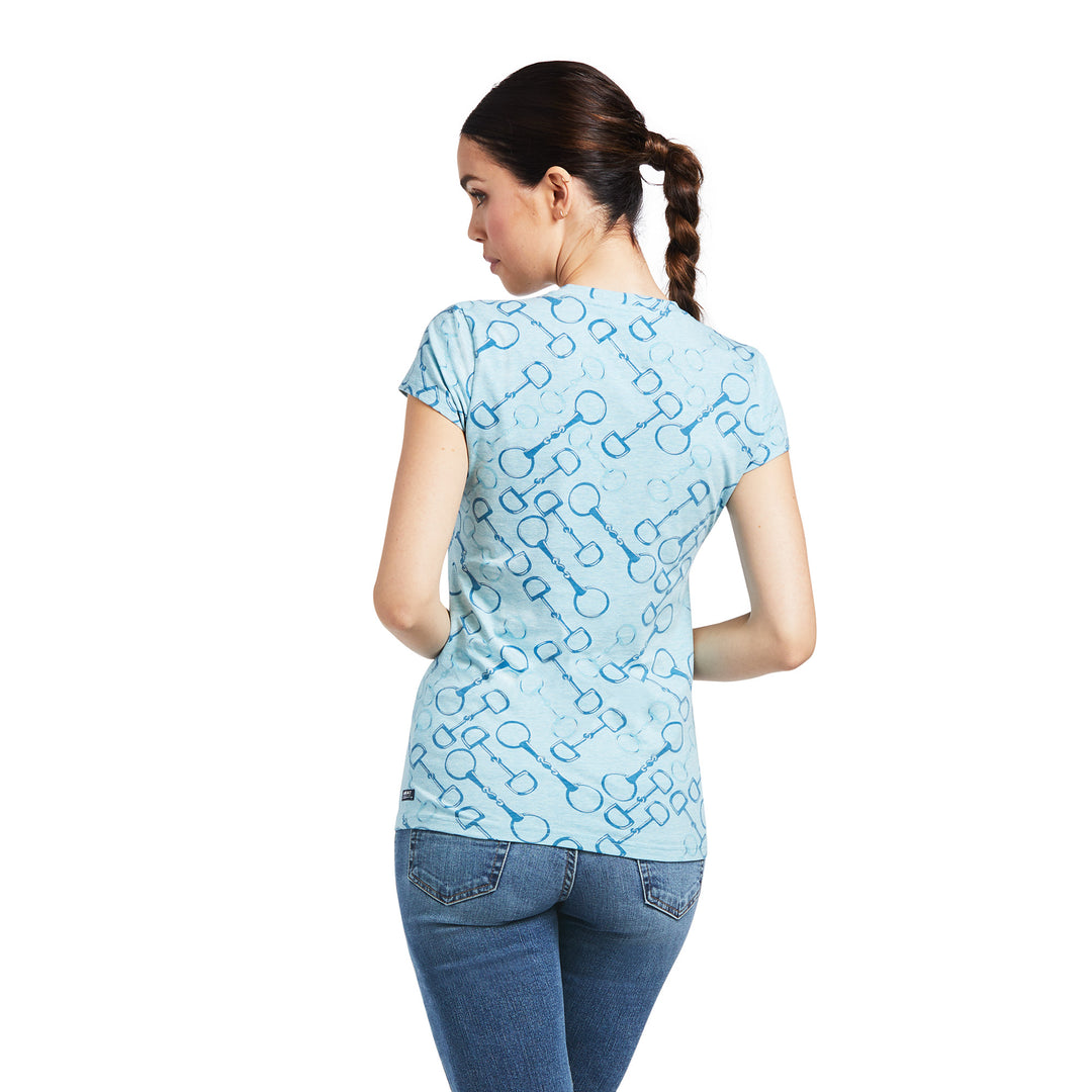 Ariat Women's Snaffle T-Shirt Milky Blue