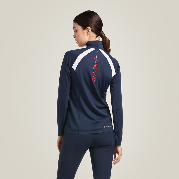 Ariat Women's Sunstopper 2.0 1/4 Zip Baselayer Team