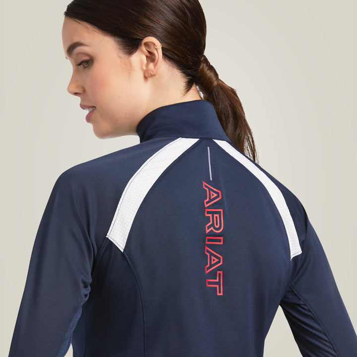 Ariat Women's Sunstopper 2.0 1/4 Zip Baselayer Team