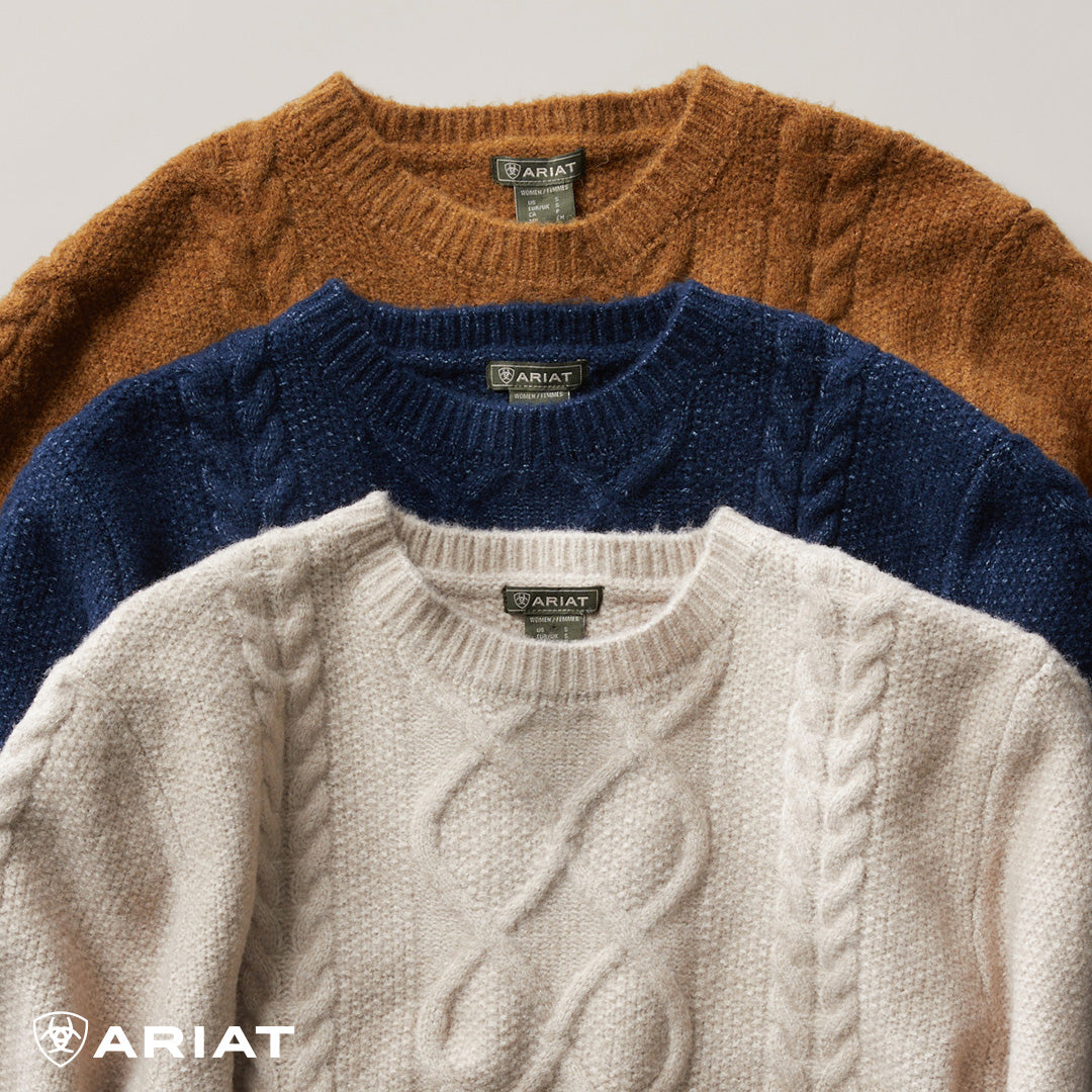 Ariat Women's Winter Quarter Sweater Navy