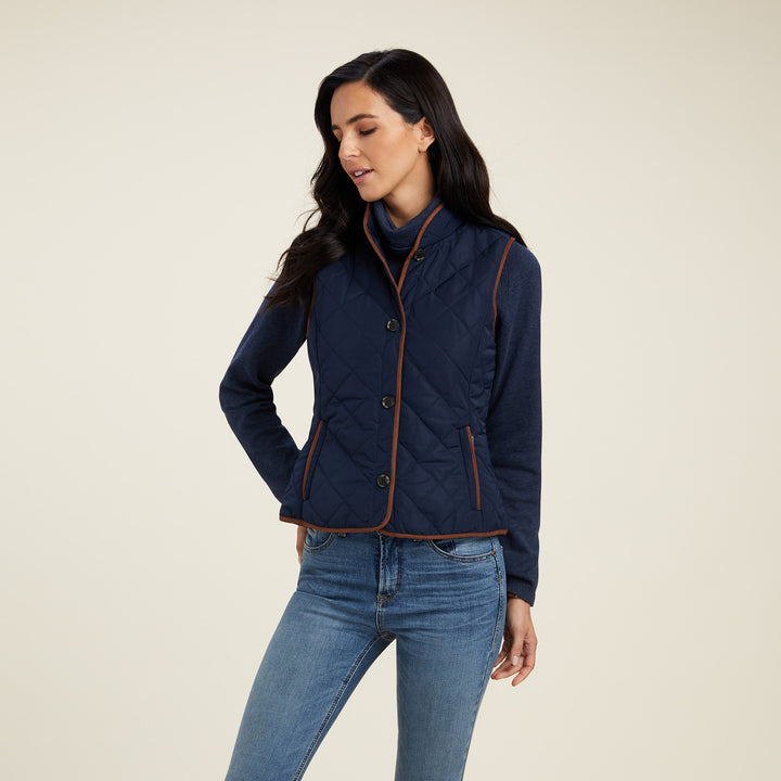 Ariat Women's Woodside 2.0 Quilted Gilet Navy