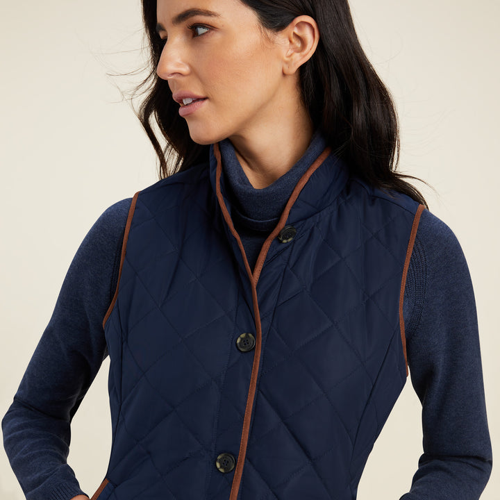 Ariat Women's Woodside 2.0 Quilted Gilet Navy
