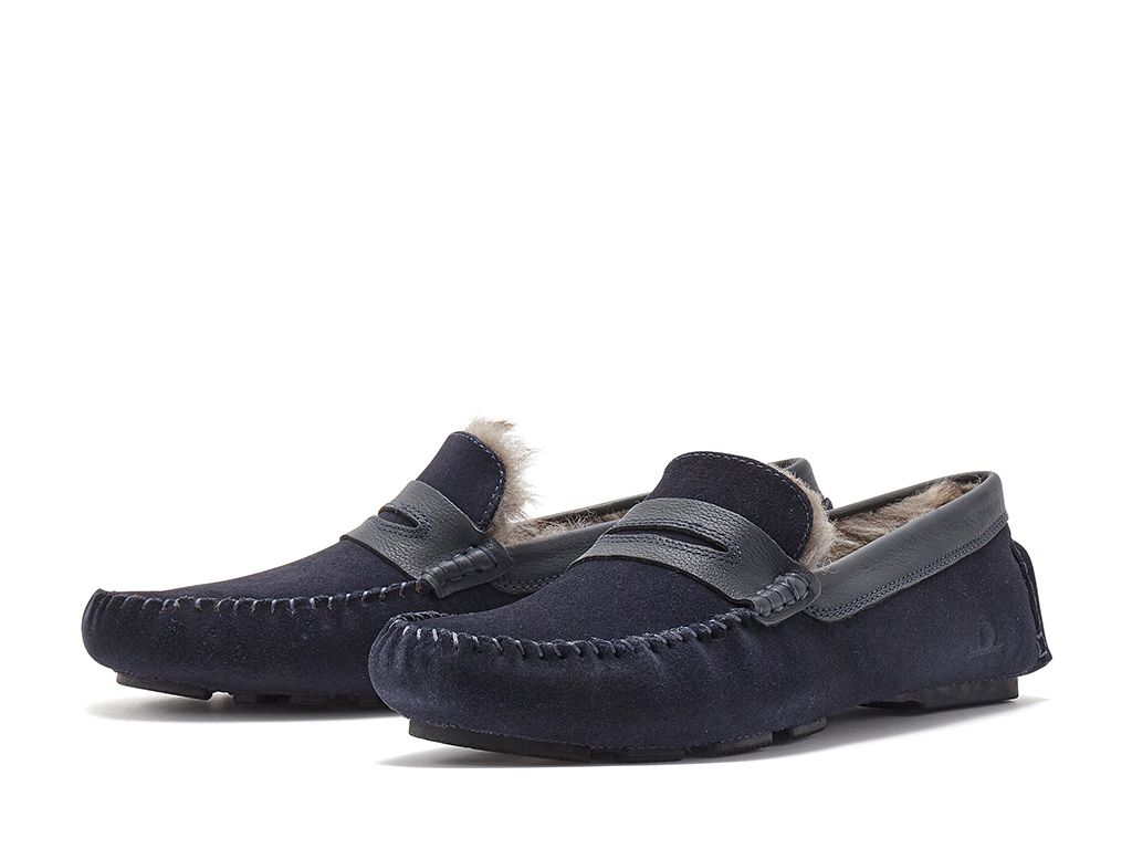 Chatham Men's Coniston Cosy Slipper in Dark Brown or Navy