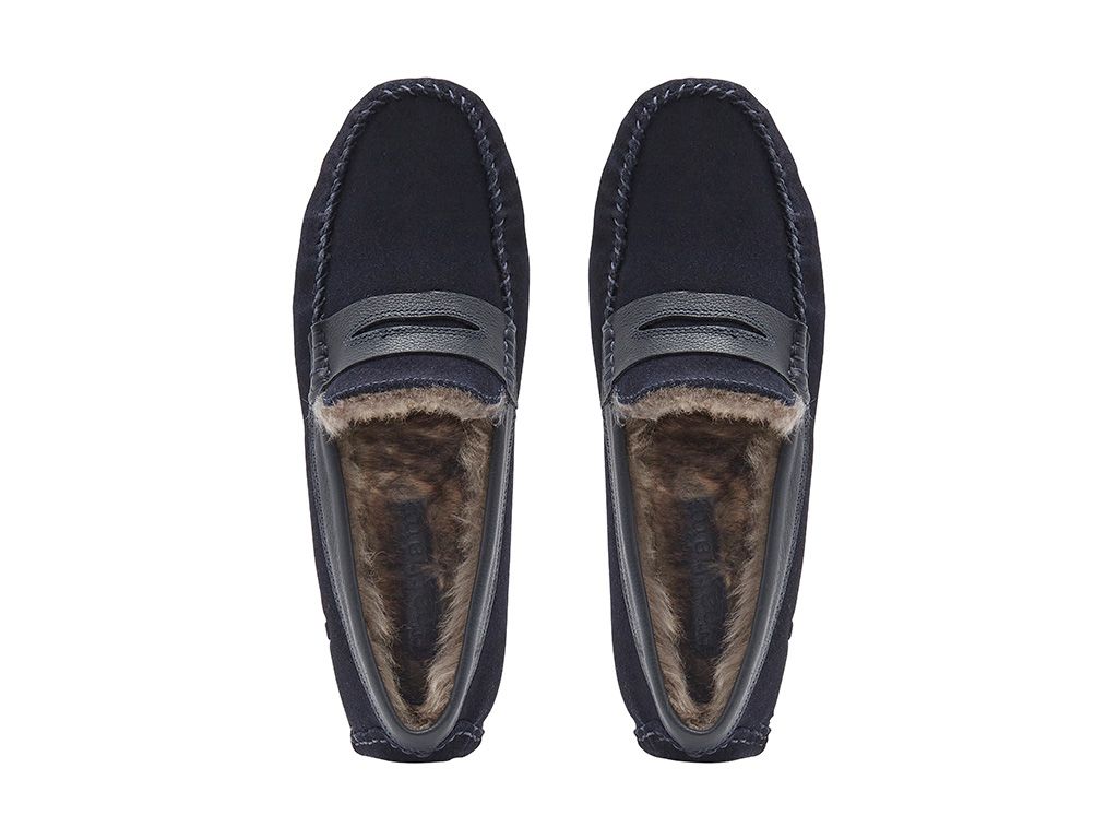 Chatham Men's Coniston Cosy Slipper in Dark Brown or Navy