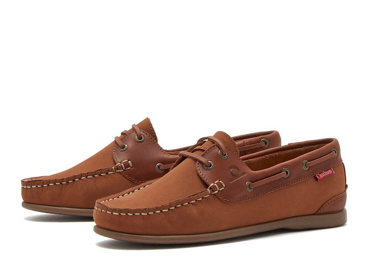 Chatham Penang Deck Shoe Tan/Tan & Dark Tan