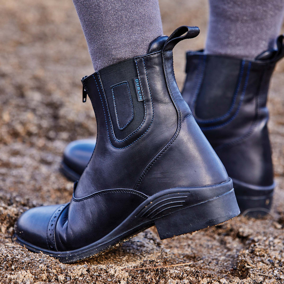 Dublin Evolution Zip Waterproof Paddock Boot Black