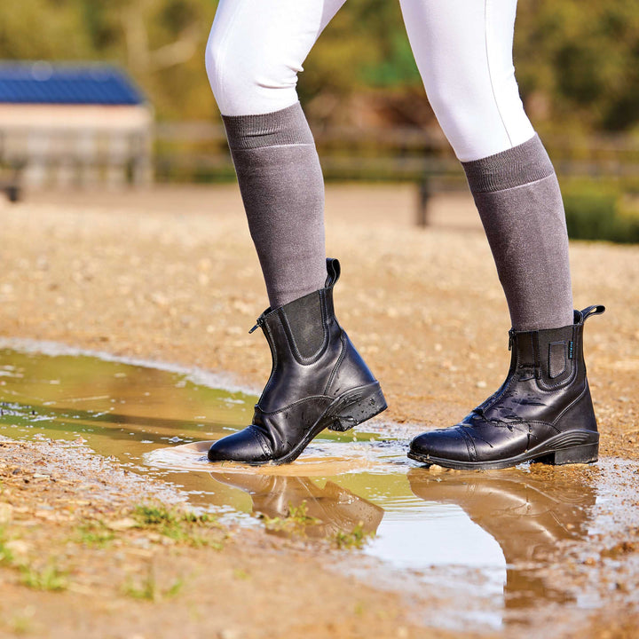 Dublin Evolution Zip Waterproof Paddock Boot Black