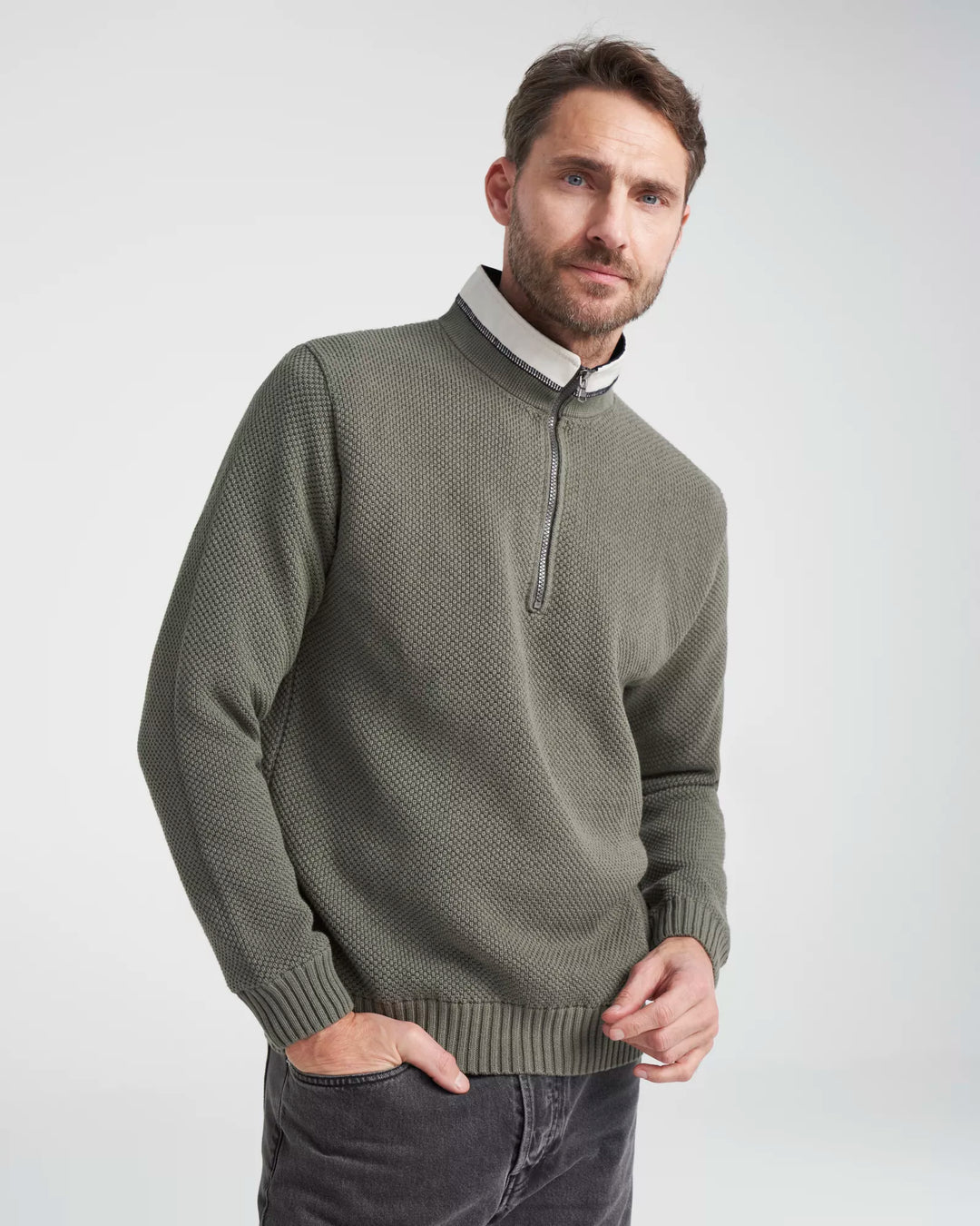 Holebrook Men's Classic WP Windproof Sweater Dusty Olive