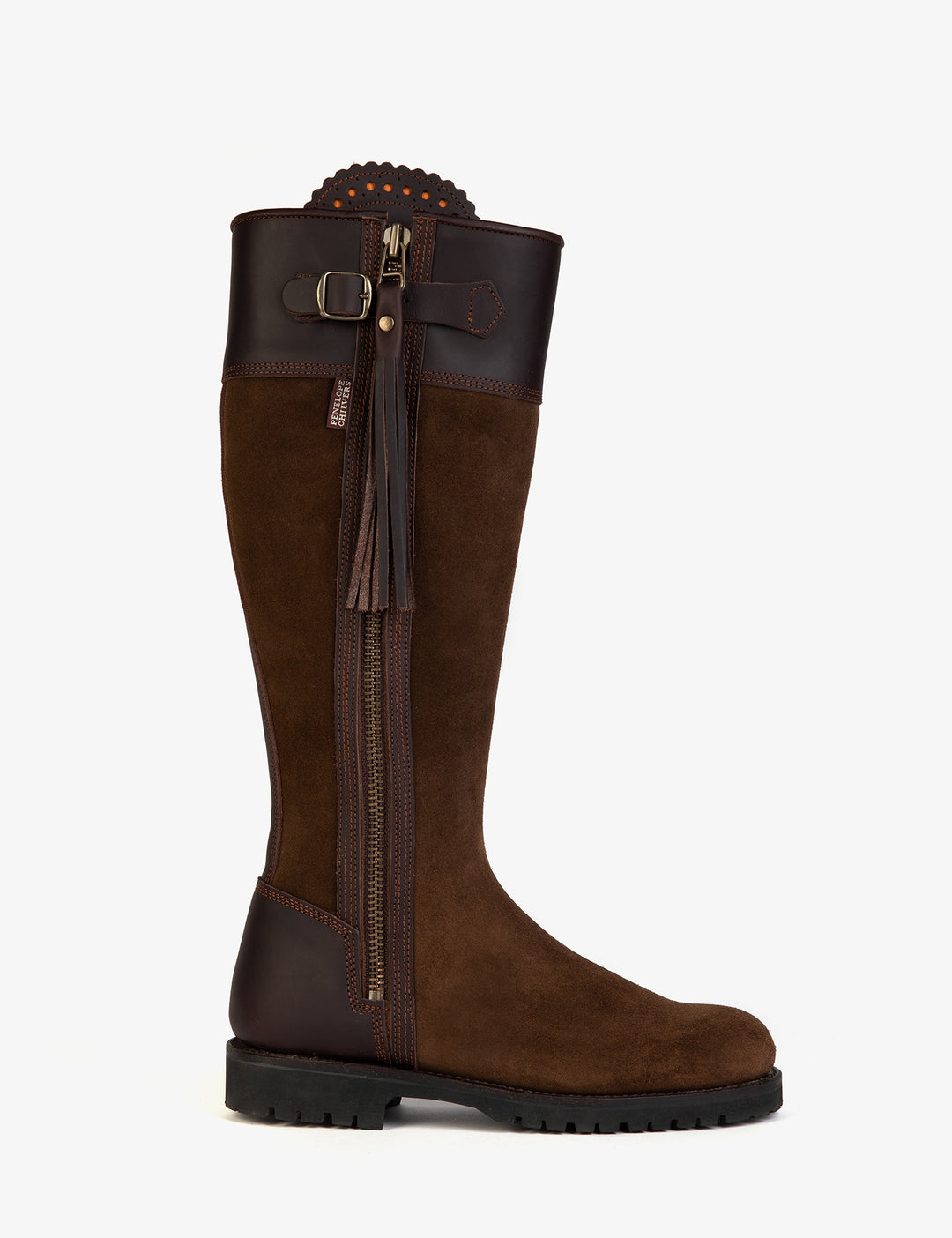 Penelope Chilvers Inclement Long Tassel Boot Dark Oak