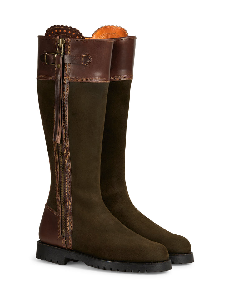 Penelope Chilvers Inclement Long Tassel Boot Seaweed/Conker