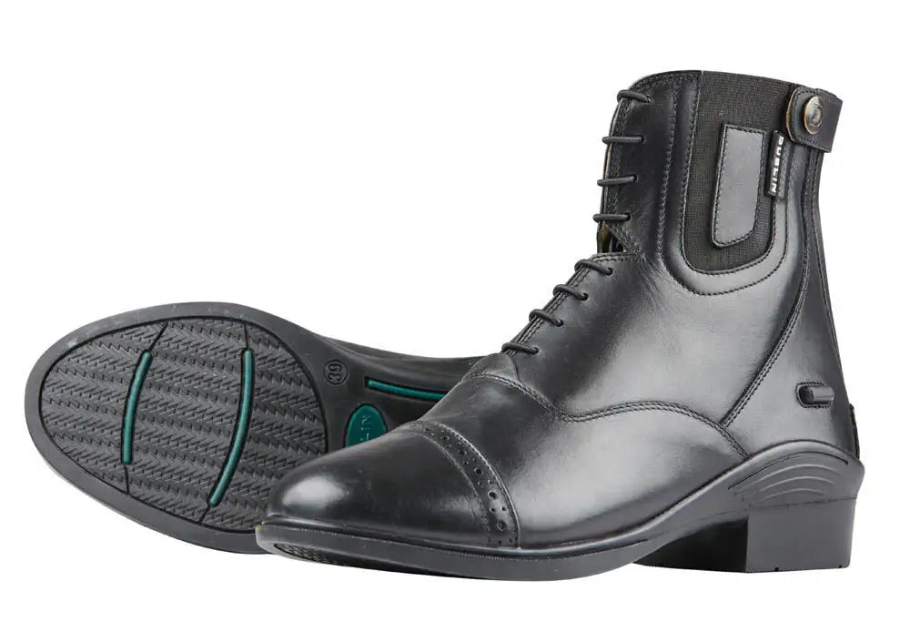 Dublin Evolution Lace Front Paddock Boot Black – BFR Equestrian & Country