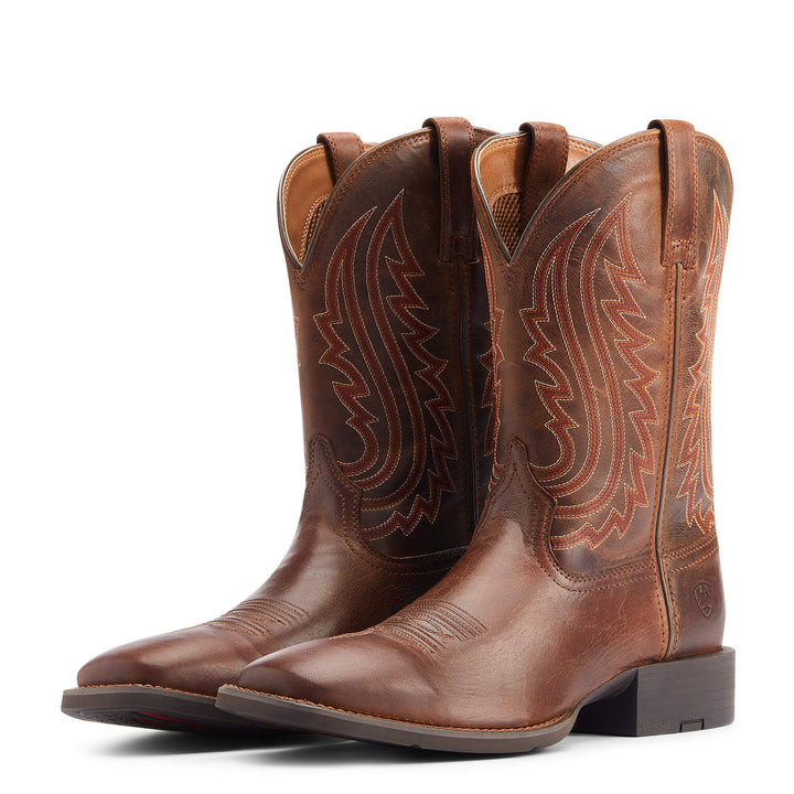 Ariat Men's Sport Big Country Western Cowboy Boot in Brown Leather
