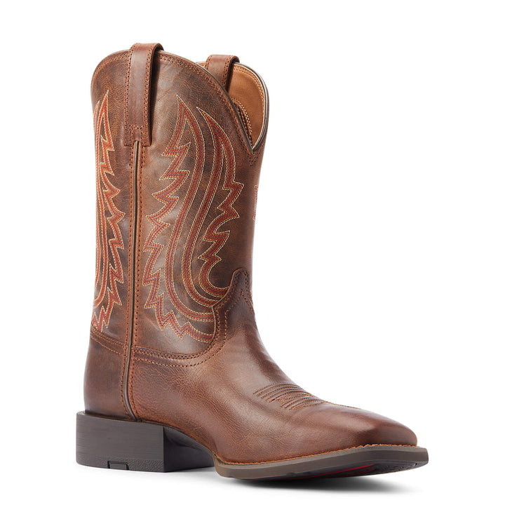 Ariat Men's Sport Big Country Western Cowboy Boot in Brown Leather