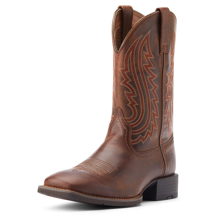Ariat Men's Sport Big Country Western Cowboy Boot in Brown Leather