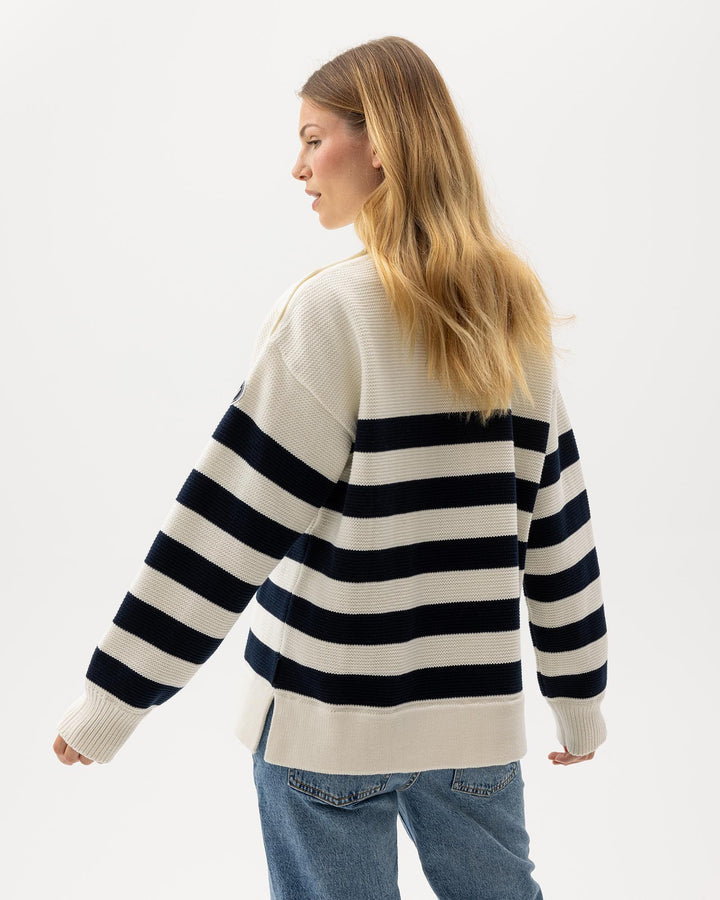 Holebrook Paulina Windproof Sweater Off White/Navy