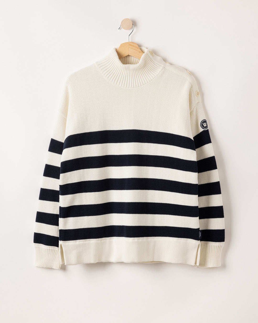 Holebrook Paulina Windproof Sweater Off White/Navy