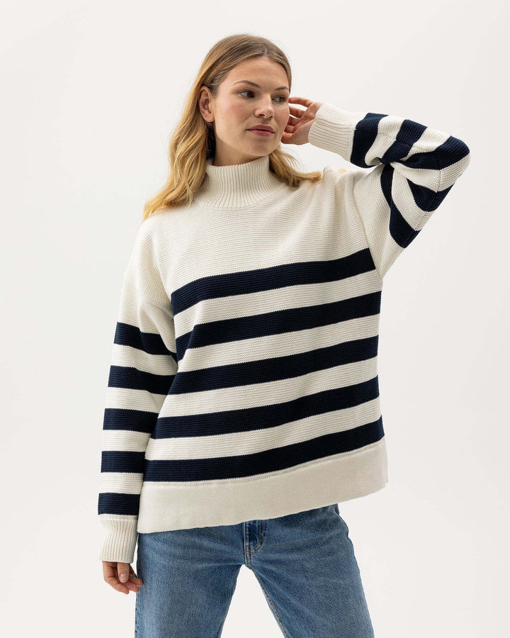 Holebrook Paulina Windproof Sweater Off White/Navy