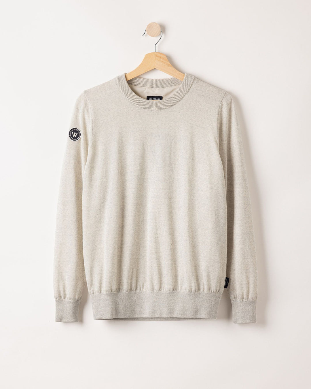 Holebrook Nelly Crew Merino Wool Windproof Sweater Grey