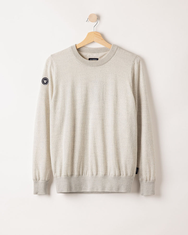 Holebrook Nelly Crew Merino Wool Windproof Sweater Grey