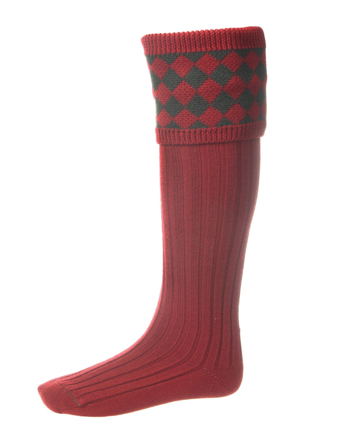 House Of Cheviot Chessboard Men's Country Socks
