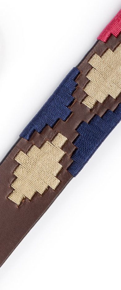Ibex Polo Belt - Pink/White