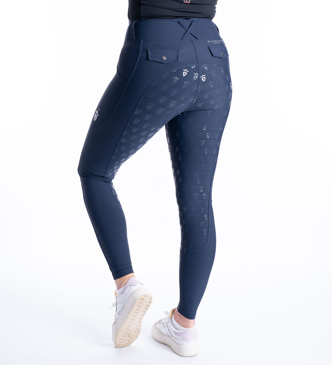 Blackfort Navy & Silver Riding Breggings