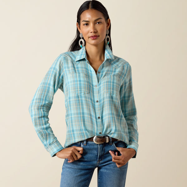 Ariat Women's Billie Jean Shirt Western Plaid Shirt