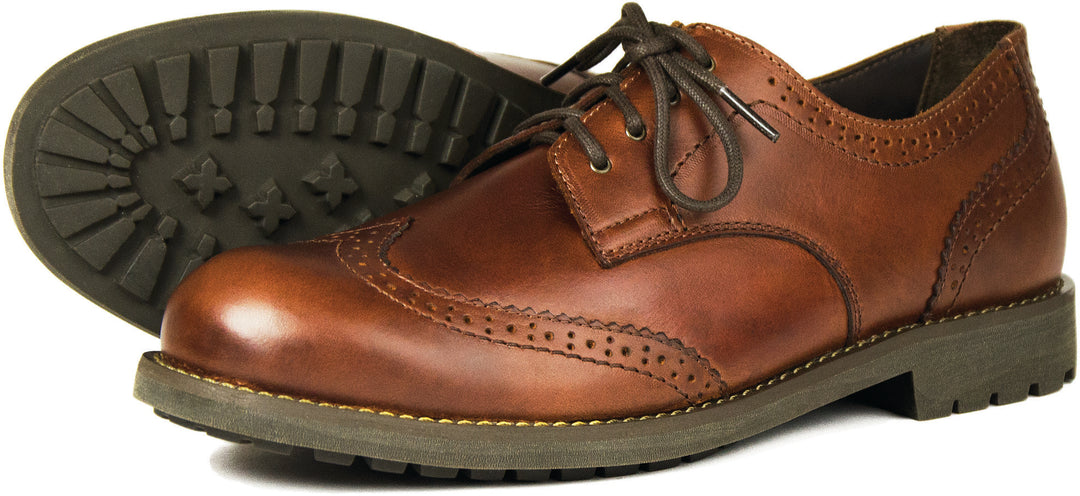 Orca Bay Country Brogue Men's Walking Shoes in Elk