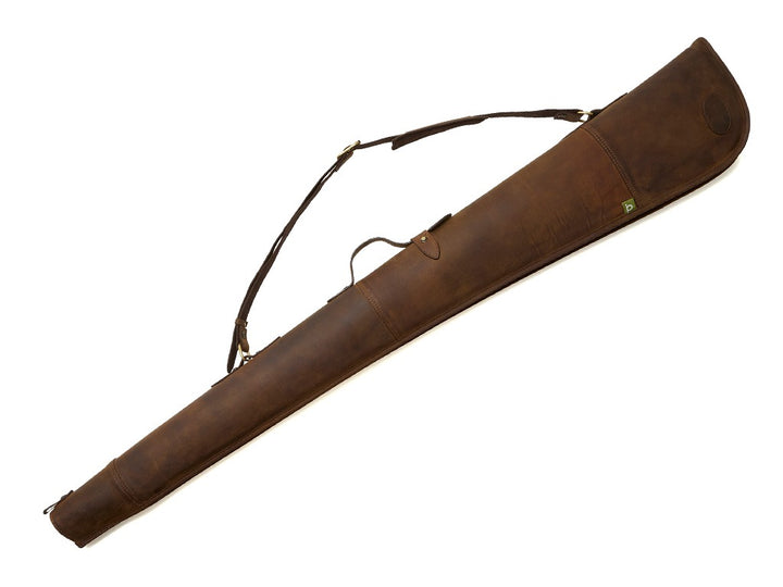 Chatham Premium Pull Up Leather Full Zip Gun Slip – Antique Brown