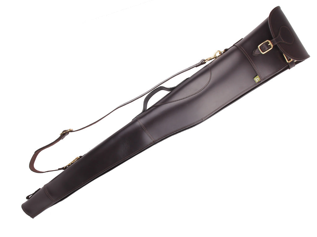 Chatham Premium Pull Up Leather Gun Slip – Dark Brown (30")