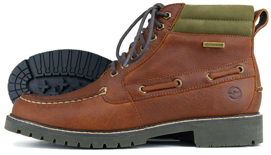 Orca Bay Dartmouth Men's Fully Waterproof Walking Shoes in Havana