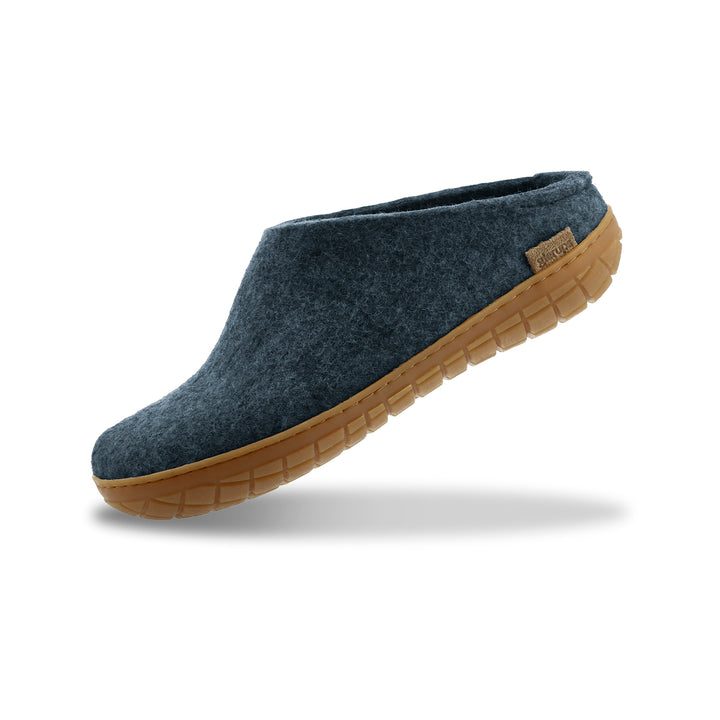 Glerups Slip-On Wool Slippers  – Denim