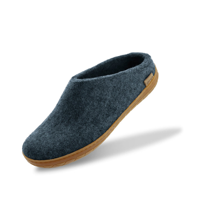 Glerups Slip-On Wool Slippers  – Denim