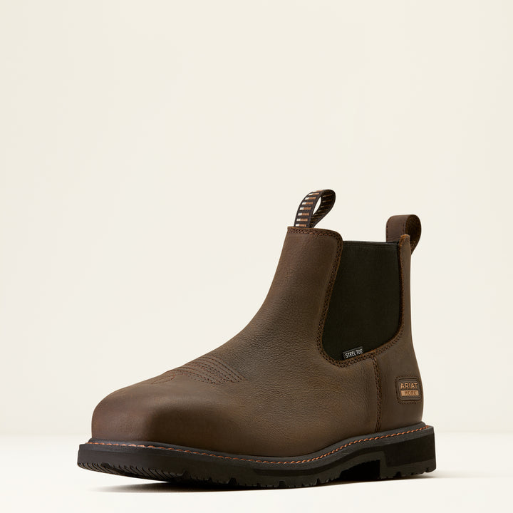 Ariat Men's Groundrancher Chelsea Wide Square Toe - Steel Toe