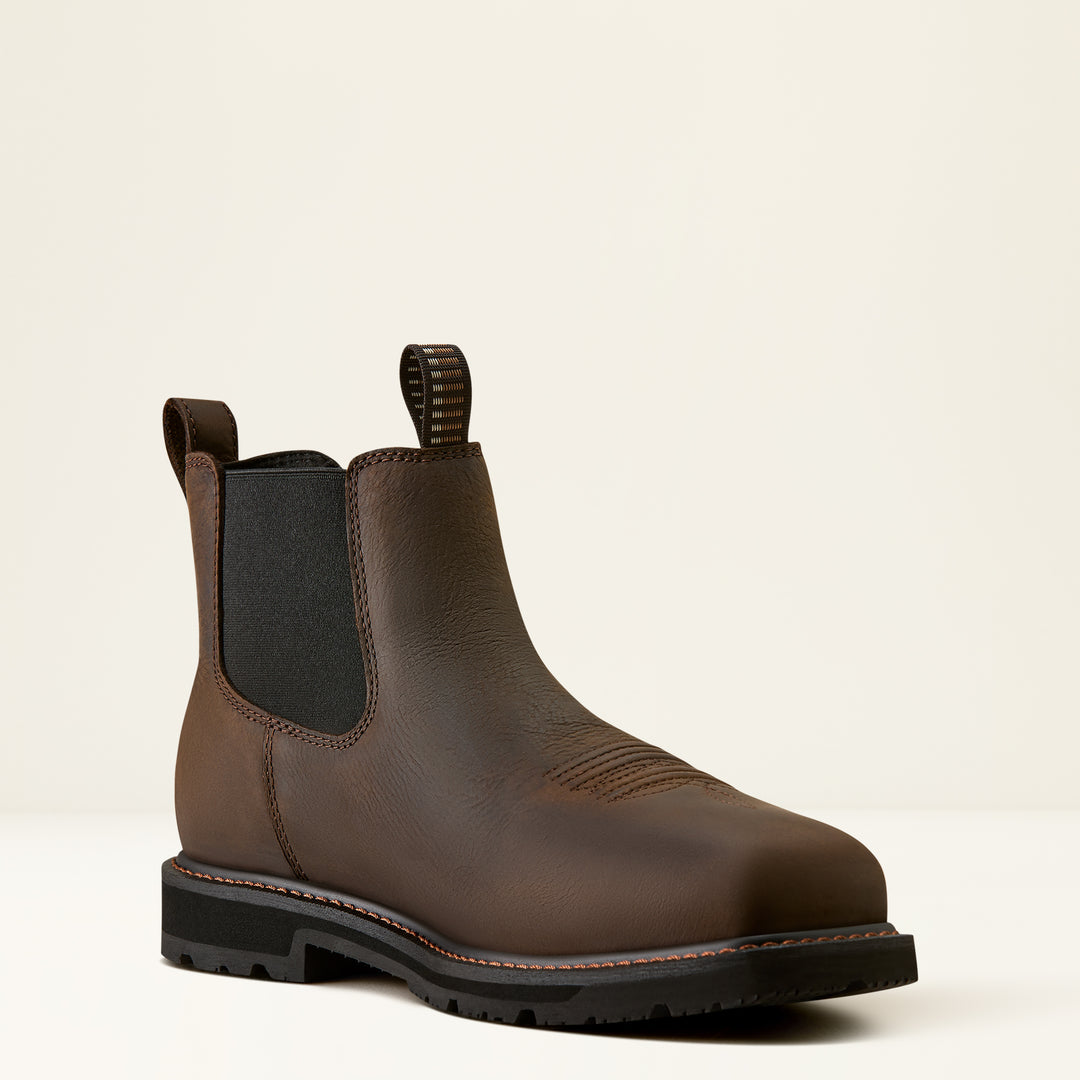 Ariat Men's Groundrancher Chelsea Wide Square Toe - Steel Toe