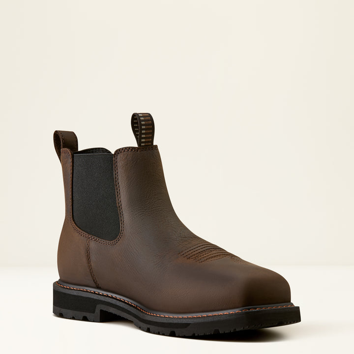 Ariat Men's Groundrancher Chelsea Wide Square Toe - Steel Toe