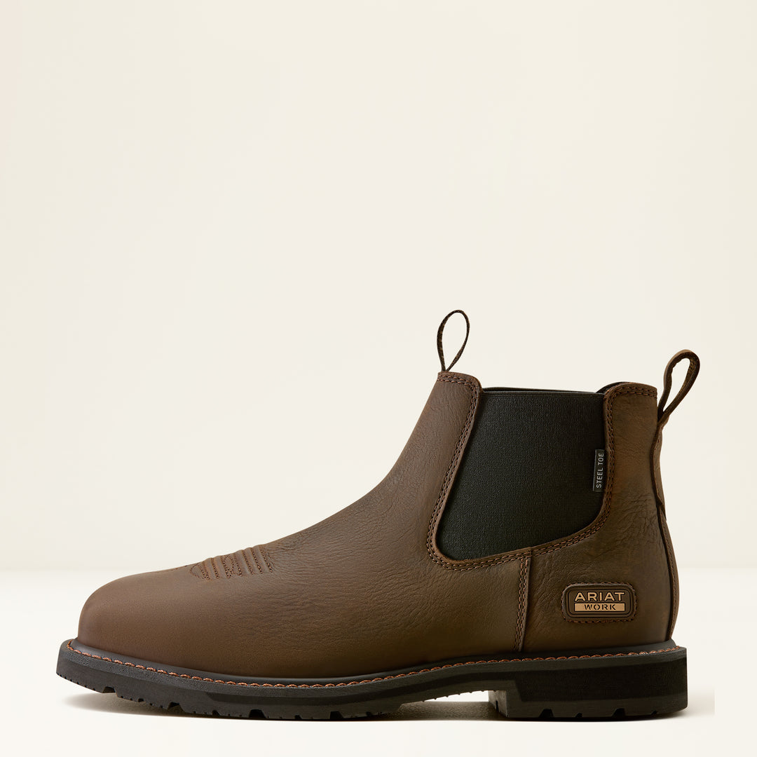 Ariat Men's Groundrancher Chelsea Wide Square Toe - Steel Toe