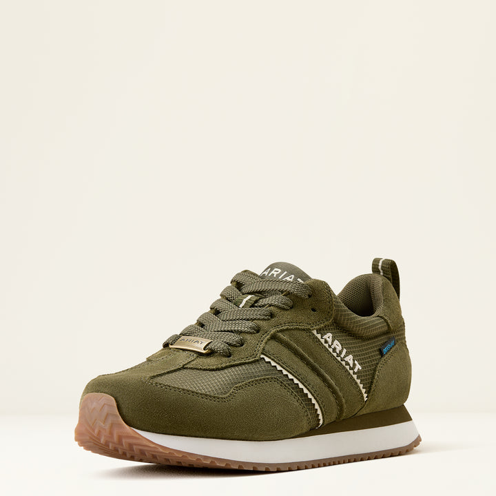 Ariat Women's Ranch Runner Waterproof Trainer Olive Night