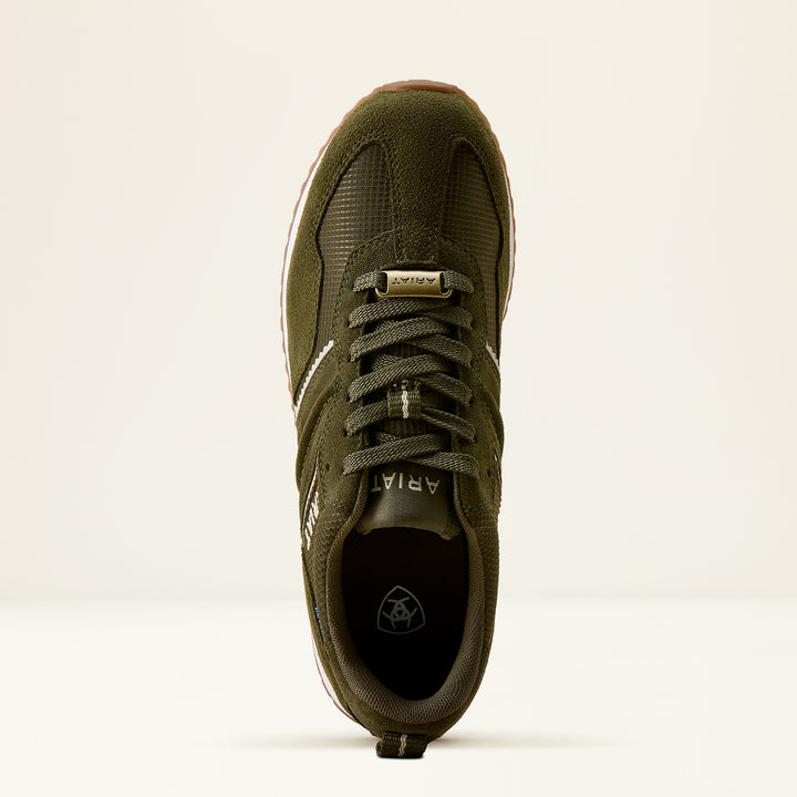 Ariat Women's Ranch Runner Waterproof Trainer Olive Night