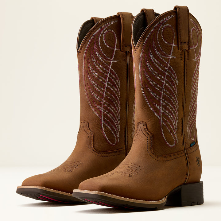 Ariat Women's Round Up Waterproof Wide Square Toe