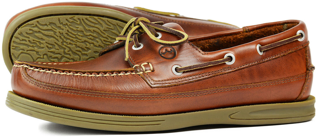 Orca Bay Fowey Men's Deck Shoes in Saddle