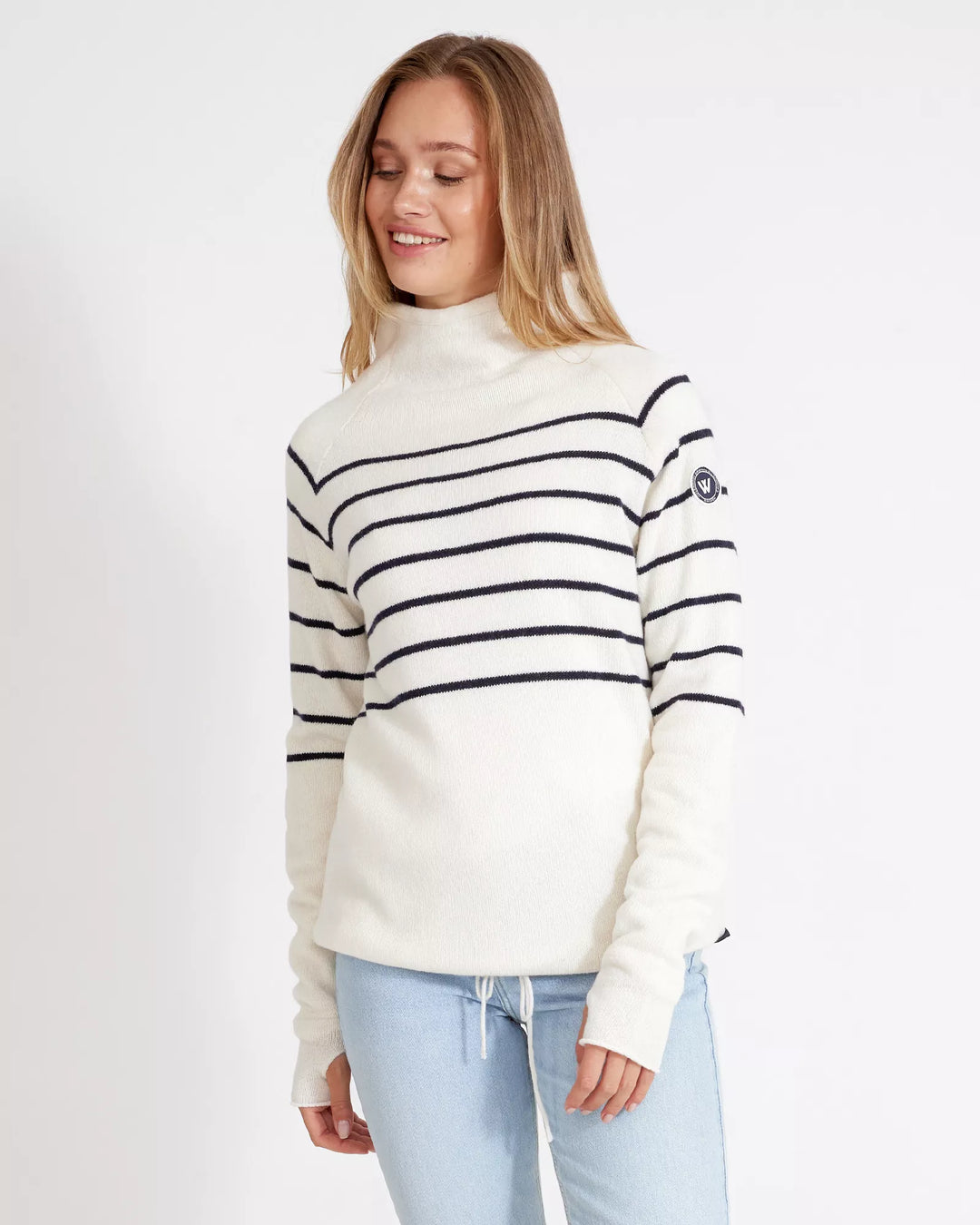 Holebrook Martina WP Windproof Sweater Off White/Navy