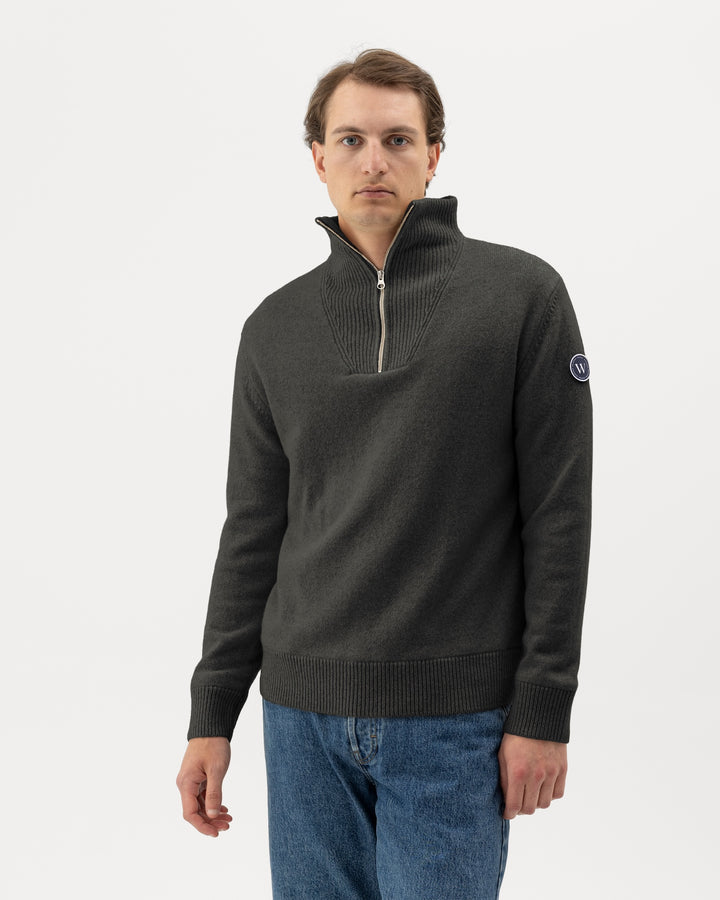 Holebrook Men's Bosse T-neck Windproof Jumper Forest Green