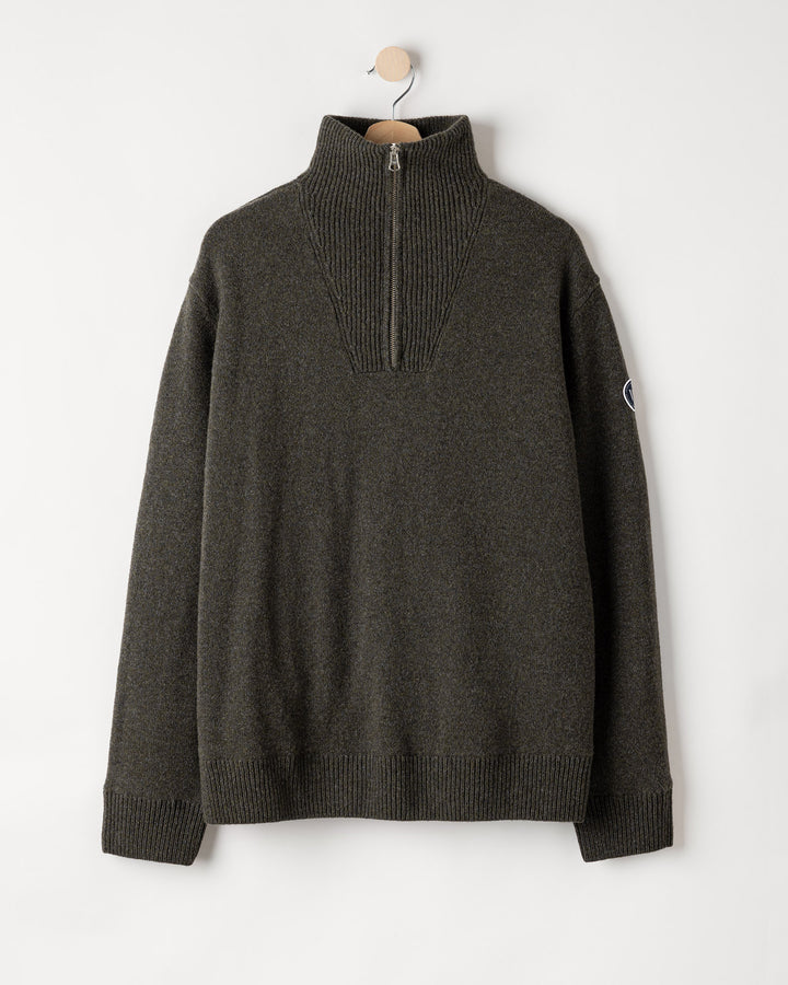 Holebrook Men's Bosse T-neck Windproof Jumper Forest Green