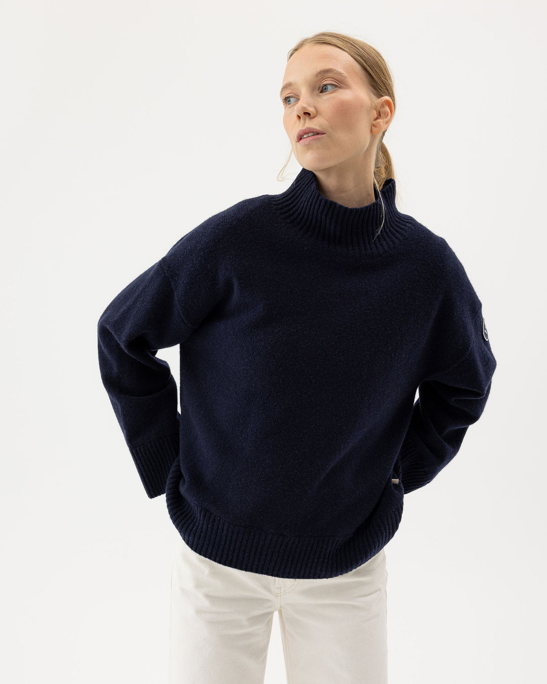 Holebrook Margot Turtle Top Navy