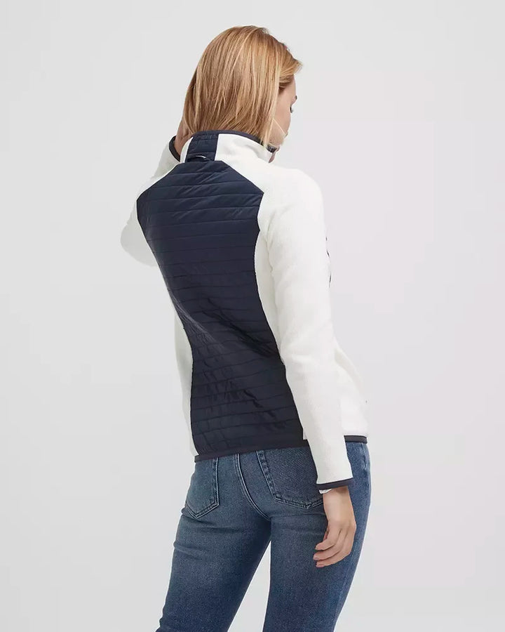 Holebrook Women's Mimmi Full Zip Windproof Jacket Off White/Navy