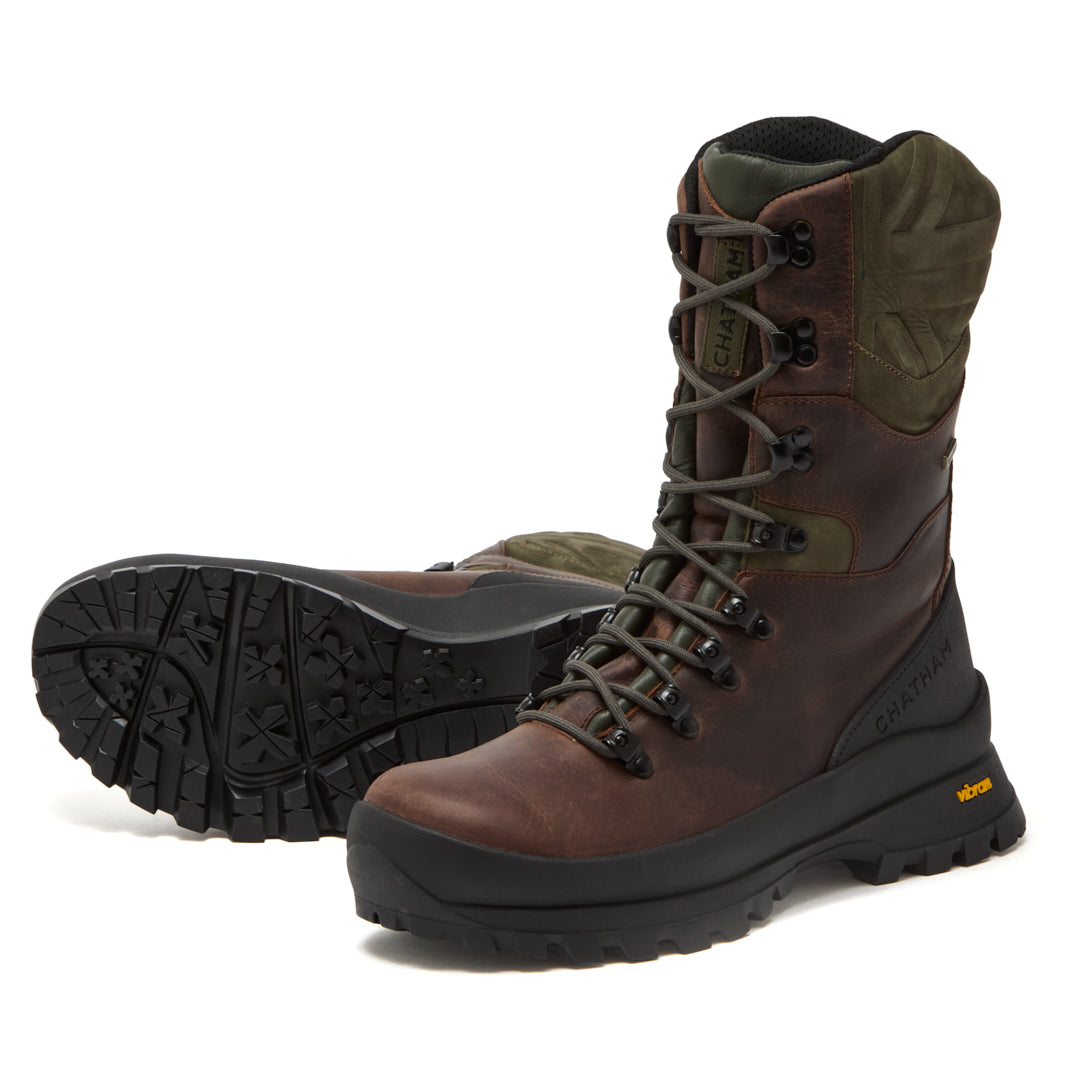 Chatham Invergeldie Tall Waterproof Hunting Boots - Dark Brown